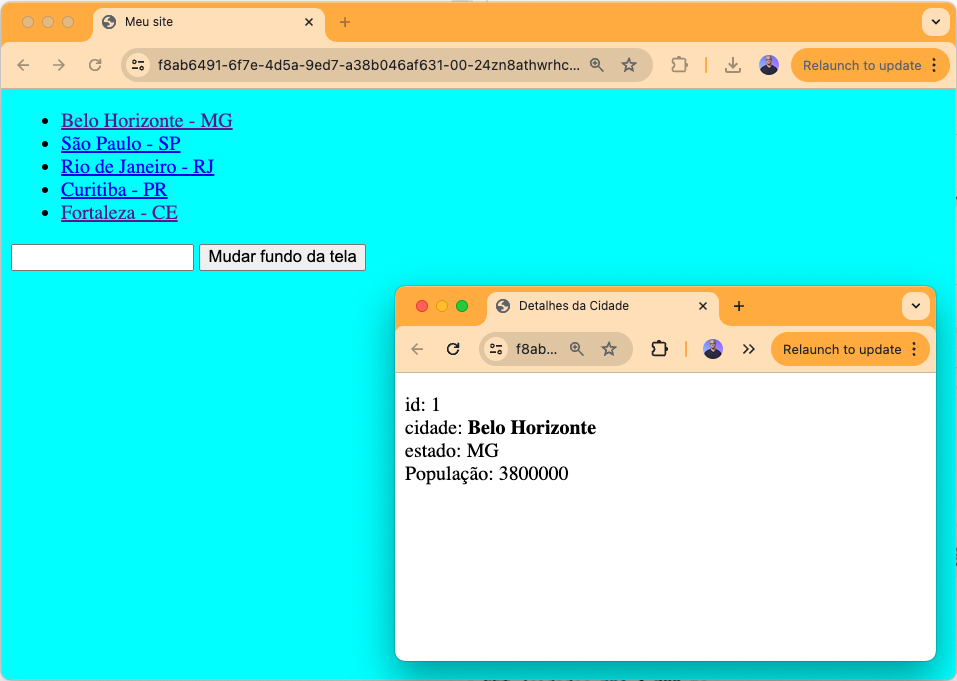 Passagem de parâmetros